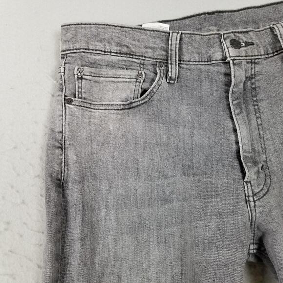 Levis 511 Jeans Mens 36x36 Gray Slim Fit Stretch Denim Pants Mid Rise Casual - Picture 3 of 12